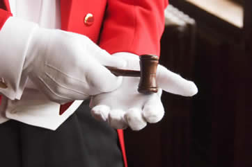 toastmaster red tail coat gavel
