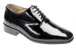 Patent leather formal dress shoes as worn by the British Army, RAF and Navy officers whilst in Mess Dress Unifor.