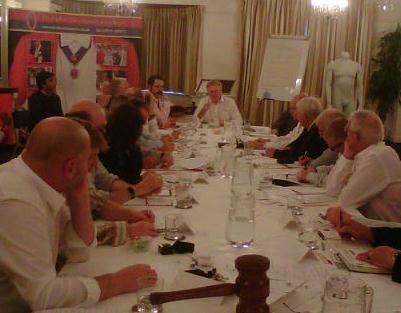 Toastmaster training meeting for members of The English Toastmasters Association