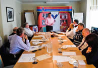 Training for Toastmasters with presentation by David Islip Photographer at the County Hotel, Chelmsford, Essex