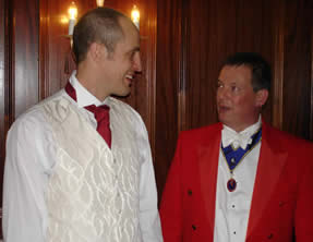 English toastmaster James Lark